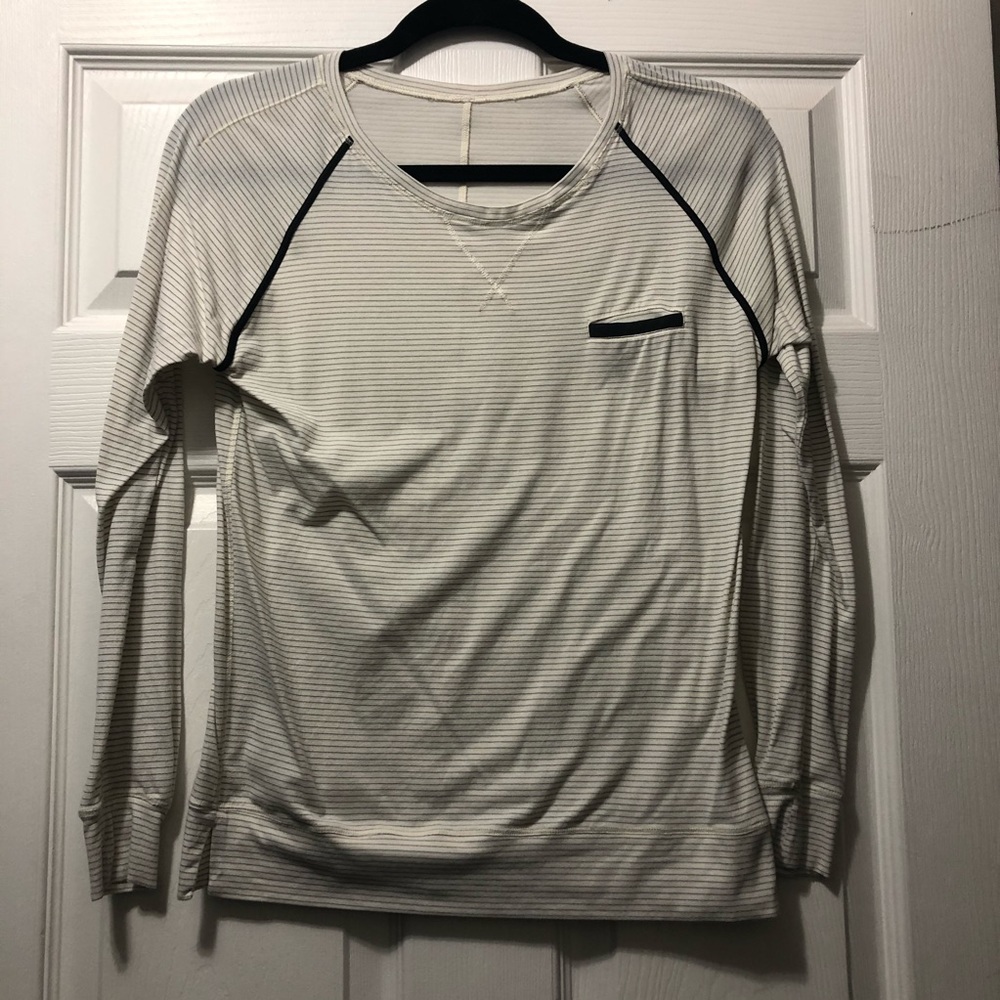 Lululemon Striped Long Sleeve with Pocket